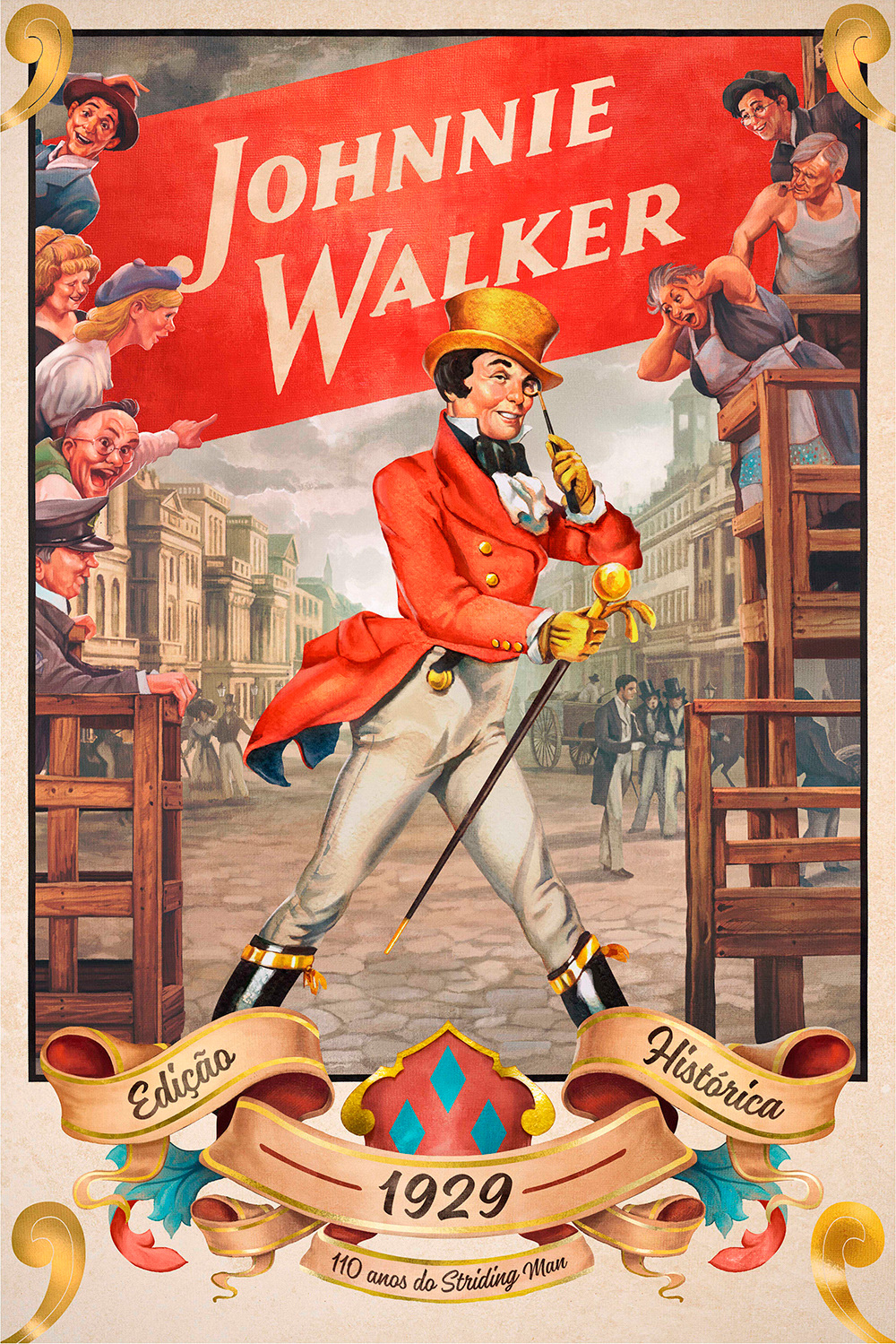 Johnnie Walker - 110 years of Striding Man